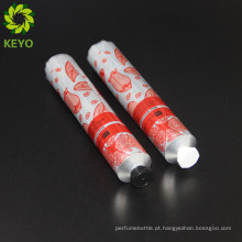 Tampas de parafuso de tubo de metal de alumínio macio tubo de tela cosmética